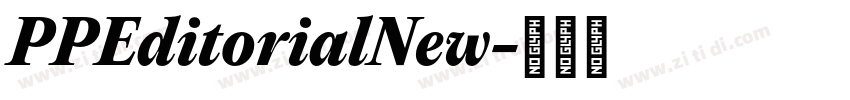 PPEditorialNew字体转换 PPEditorialNew字体转换