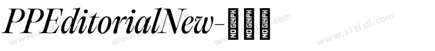 PPEditorialNew字体转换 PPEditorialNew字体转换