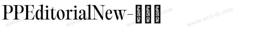 PPEditorialNew字体转换 PPEditorialNew字体转换