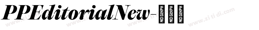 PPEditorialNew字体转换 PPEditorialNew字体转换