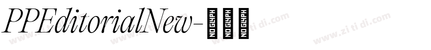 PPEditorialNew字体转换 PPEditorialNew字体转换