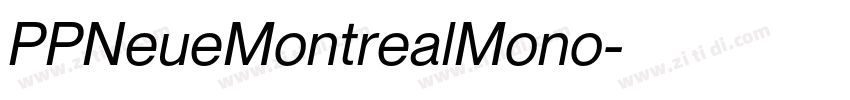 PPNeueMontrealMono字体转换