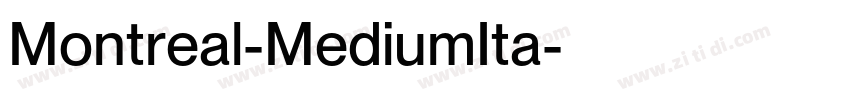 Montreal-MediumIta字体转换