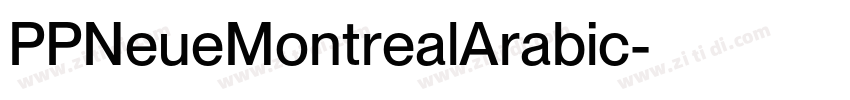 PPNeueMontrealArabic字体转换