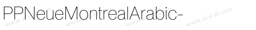 PPNeueMontrealArabic字体转换