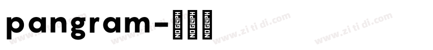 pangram字体转换