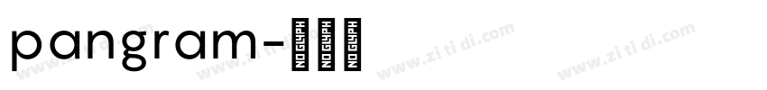 pangram字体转换