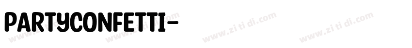 partyConfetti字体转换