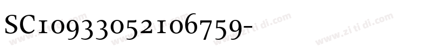 SC10933052106759字体转换