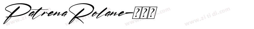 PatrenaRolane字体转换