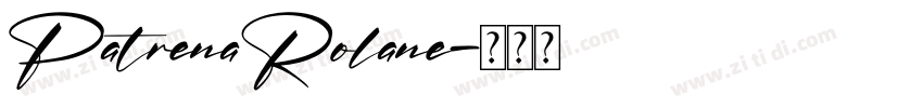 PatrenaRolane字体转换