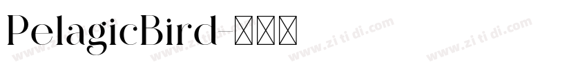 PelagicBird字体转换