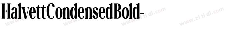 HalvettCondensedBold字体转换