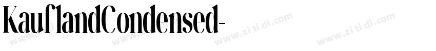 KauflandCondensed字体转换