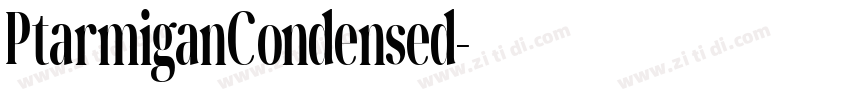 PtarmiganCondensed字体转换