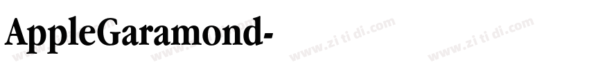 AppleGaramond字体转换