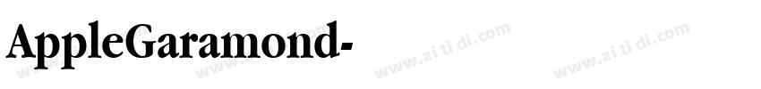 AppleGaramond字体转换