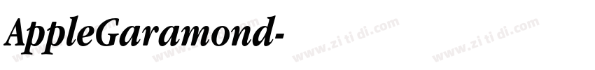 AppleGaramond字体转换