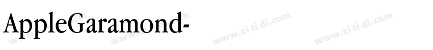 AppleGaramond字体转换