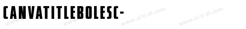 CanvaTitleBoleSC字体转换