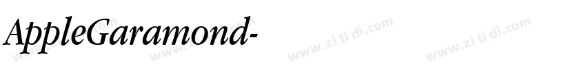 AppleGaramond字体转换