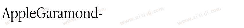 AppleGaramond字体转换