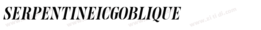SerpentineICGOblique字体转换