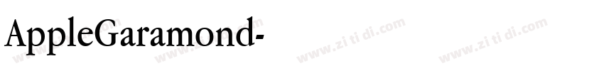 AppleGaramond字体转换