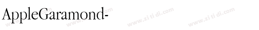 AppleGaramond字体转换