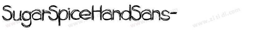 SugarSpiceHandSans字体转换