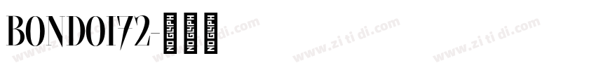 Bondoi72字体转换