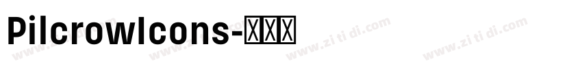 PilcrowIcons字体转换