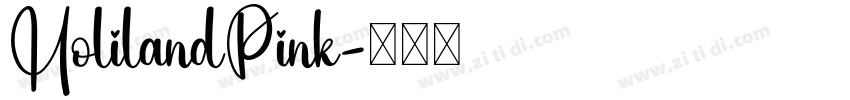 HolilandPink字体转换