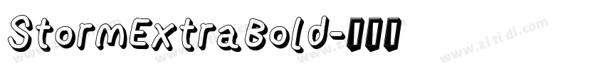 StormExtraBold字体转换