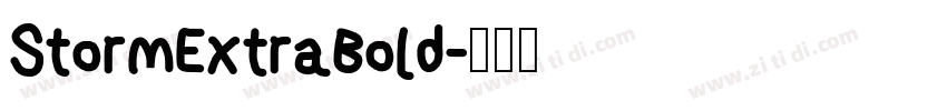 StormExtraBold字体转换