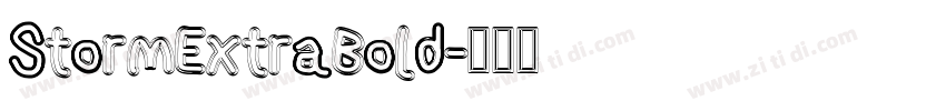 StormExtraBold字体转换