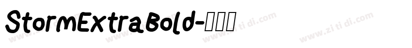 StormExtraBold字体转换