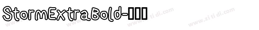 StormExtraBold字体转换