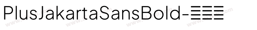 PlusJakartaSansBold字体转换