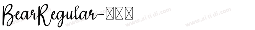 BearRegular字体转换