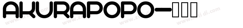 AkuraPopo字体转换