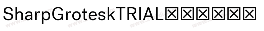 SharpGroteskTRIAL字体字体转换