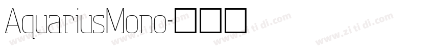 AquariusMono字体转换