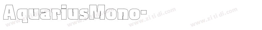 AquariusMono字体转换