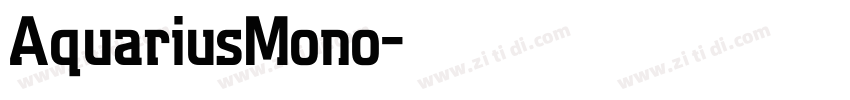 AquariusMono字体转换