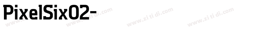 PixelSix02字体转换
