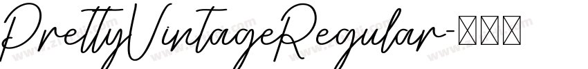 PrettyVintageRegular字体转换