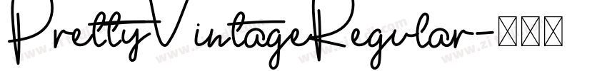 PrettyVintageRegular字体转换