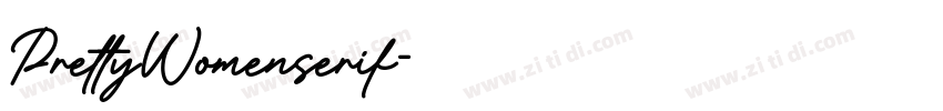 PrettyWomenserif字体转换