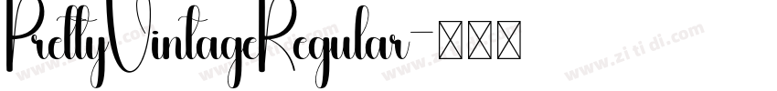 PrettyVintageRegular字体转换